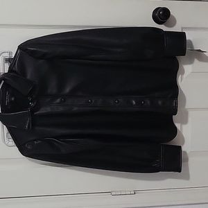 Lowest Price!!!Leather Button Up